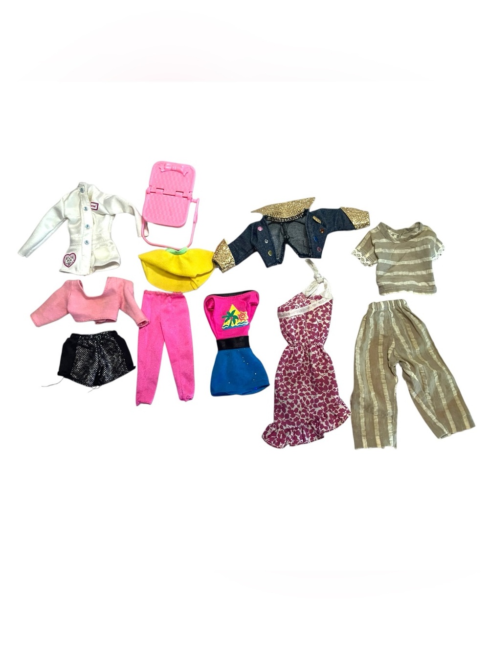 Vintage Barbie Doll Clothes Lot 80s 90s TLC Outfits Accessories
